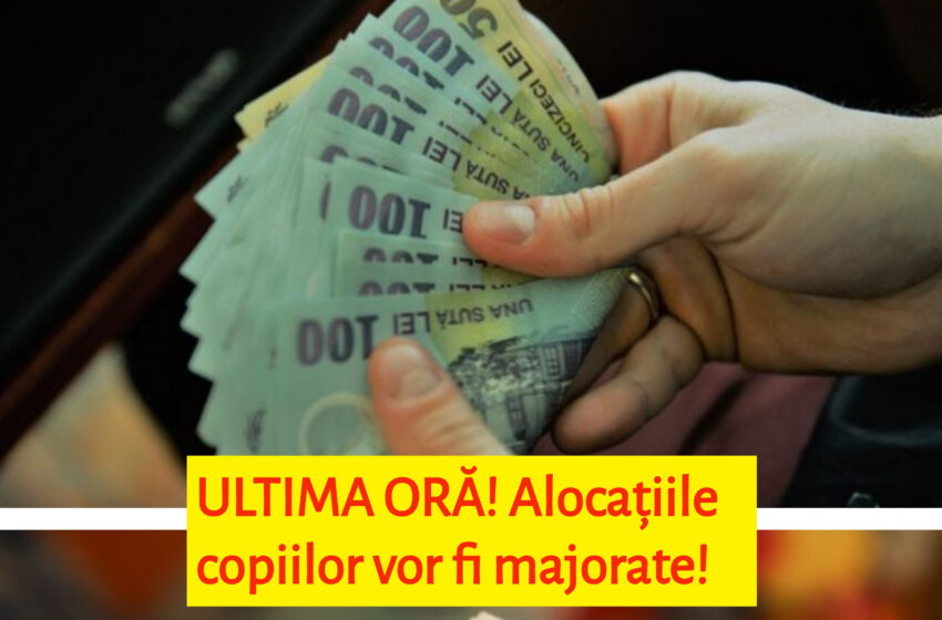  Guvernul a adoptat majorarea alocațiilor  de la 1 ianuarie 2022
