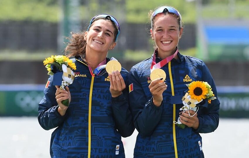  România a cucerit aurul olimpic la dublu vâsle feminin! Canotoarele Ancuța Bodnar și Simona Radiș au stabilit un nou record olimpic la Tokyo