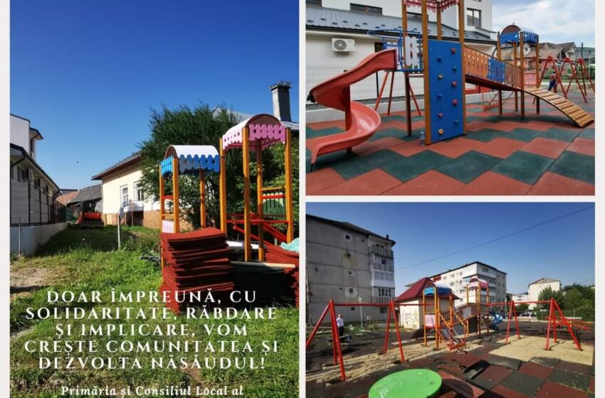  În localitățiile componente orașului  Năsăud  –  Lușca și Liviu Rebreanu, cât și în părculețul de copii din cartierul de blocuri au fost instalate noi module de joacă
