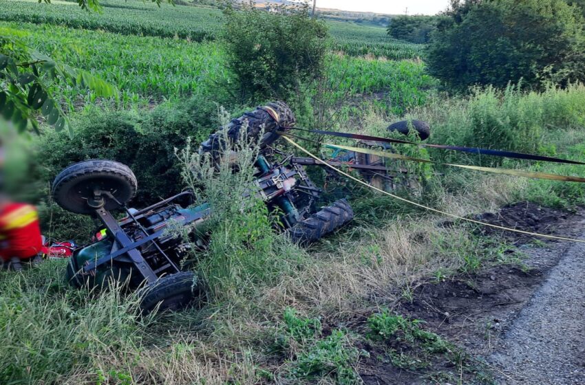  Sânmihaiu de Câmpie: Un bărbat a decedat în urma unui accident cu tractorul (FOTO/VIDEO)