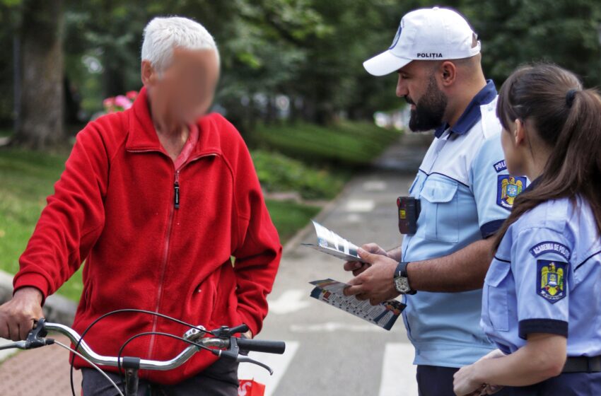  În atenția bicicliștilor! Acțiune de informare și conștientizare în trafic (FOTO)