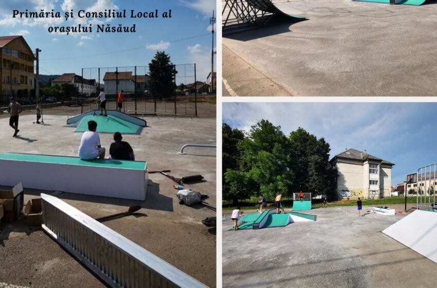  Noutăți: Skatepark în Năsăud, pentru iubitorii de senzații tari! Tinerii s-au făcut auziți prin intermediul unei aplicații