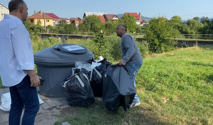  A fost prins ” cu mâța în sac ” ! Un bistrițean a fost surprins în timp ce abandona deșeuri provenite din construcții la platforma de colectare a deșeurilor reciclabile!