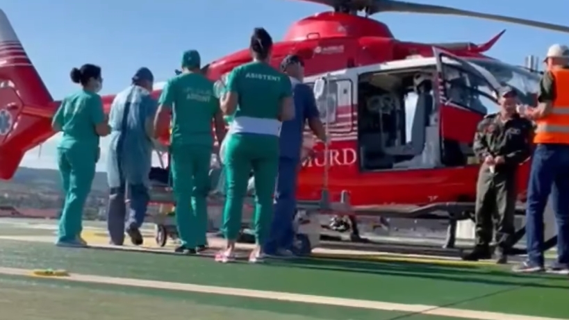  (VIDEO) Prima misiune de salvare a avut loc pe heliportul proaspăt acreditat al Spitalului de Urgență Bistrița!
