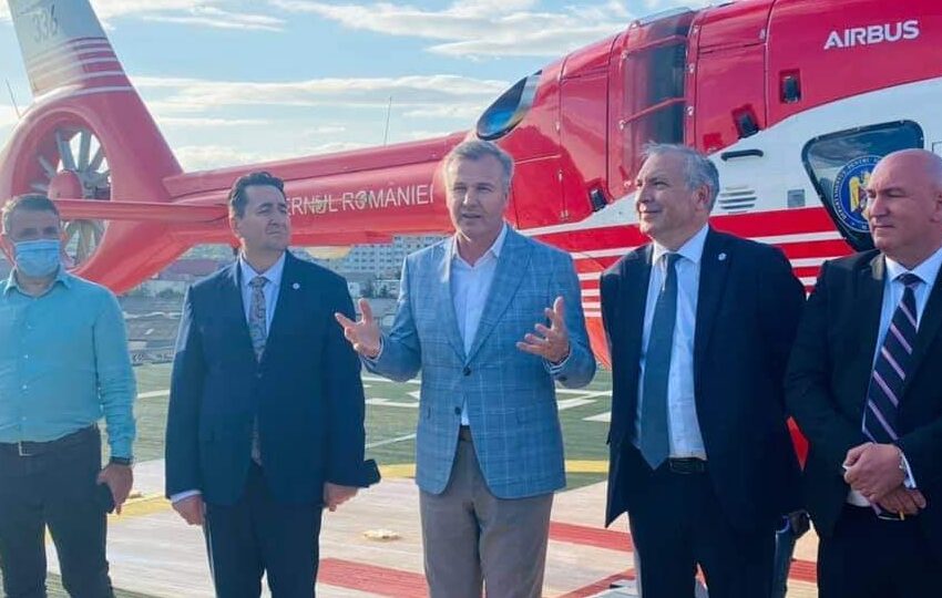  Astăzi a avut loc inaugurarea heliportului de pe platforma Spitalului Județean Bistrița!