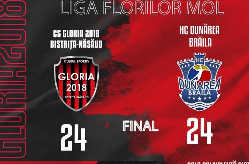  HANDBAL: CS Gloria 2018 Bistrița-Năsăud a făcut egal acasă cu H.C. Dunărea Brăila!