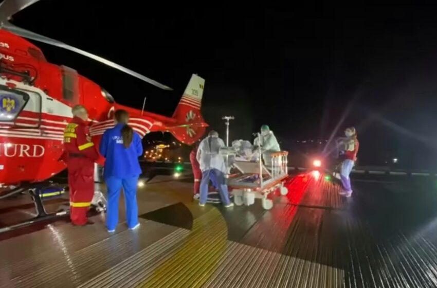  (VIDEO) Heliport:  Prima misiune de salvare pe timp de noapte, încheiată cu succes!