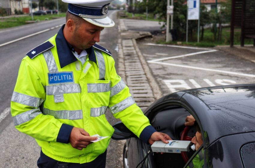  (FOTO) Controale în trafic: Sancțiuni în valoare de 9.000 lei și permise reținute, în județul Bistrița-Năsăud