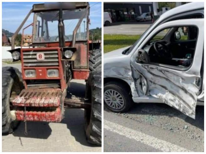  (FOTO) Un tractorist  băut  a băgat un copil în spital , în Feldru !
