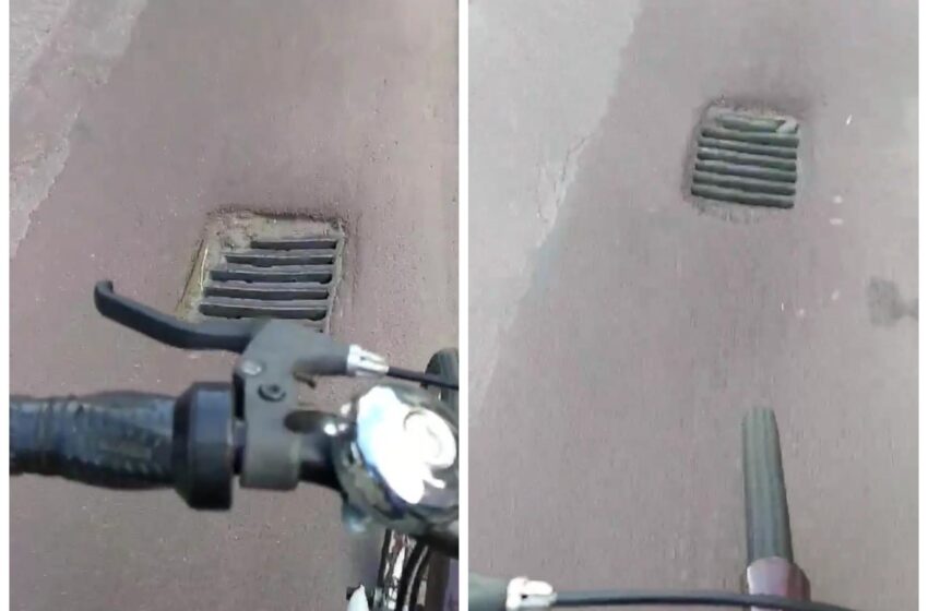 (VIDEO) Domnule primar,  asta e pistă de biciclete ? Ocolim gurile de canal  să nu ne rupem bicicletele ?