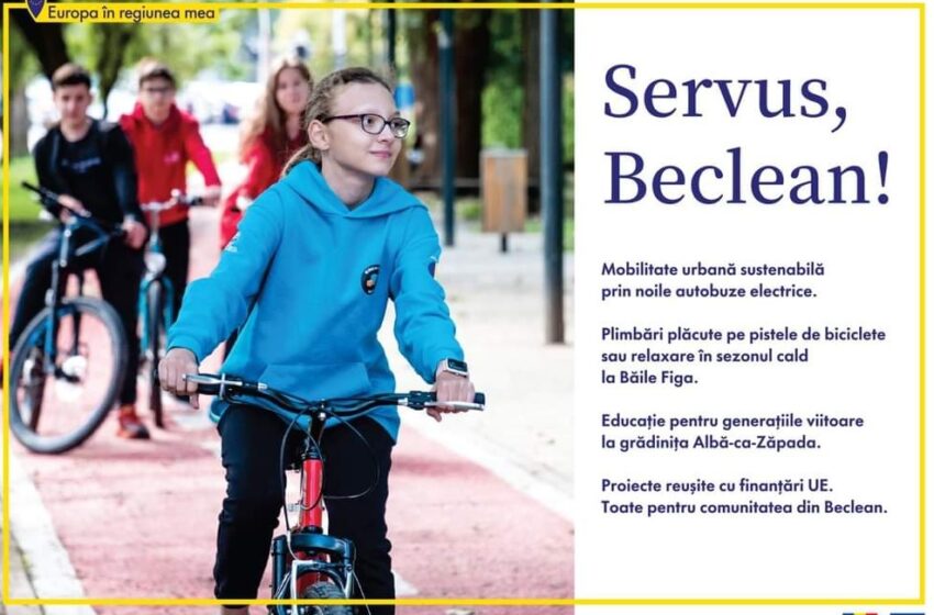  Proiectul ,,Europa în regiunea mea” – mobilitate urbană, creată la Beclean cu bani europeni!