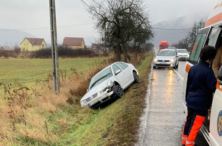 Accident rutier în apropiere de Crainimăt. Ambii șoferi au fost transportați la spital