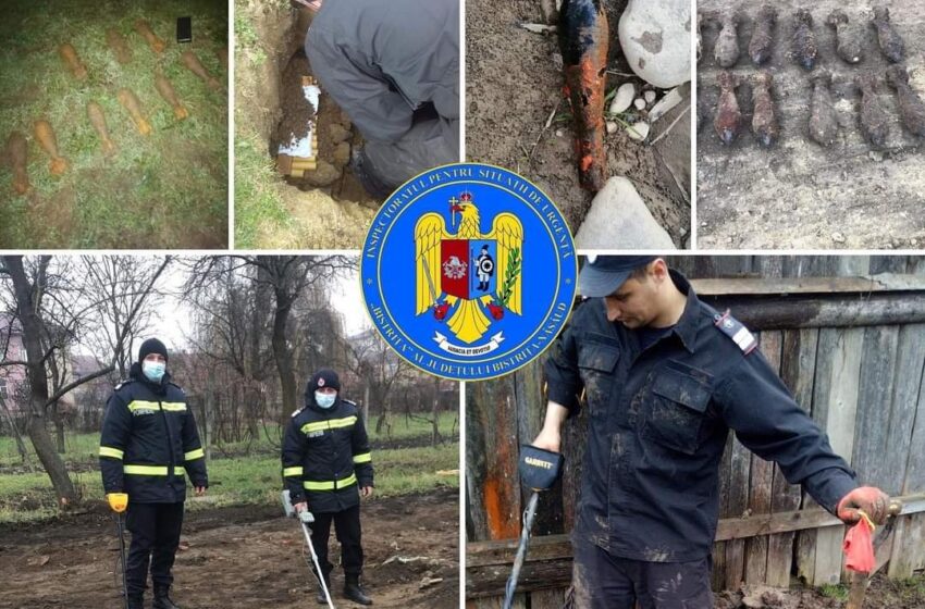  371 de proiectile explozive, bombe de aruncător și muniție de infanterie, distruse de pirotehnicienii ISU BN