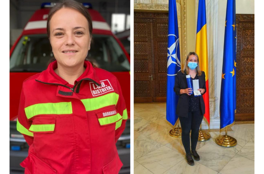  Ioana Dărăban, o ,,veterană” a voluntariatului în cadrul ISU BN, premiată de președintele Klaus Iohannis