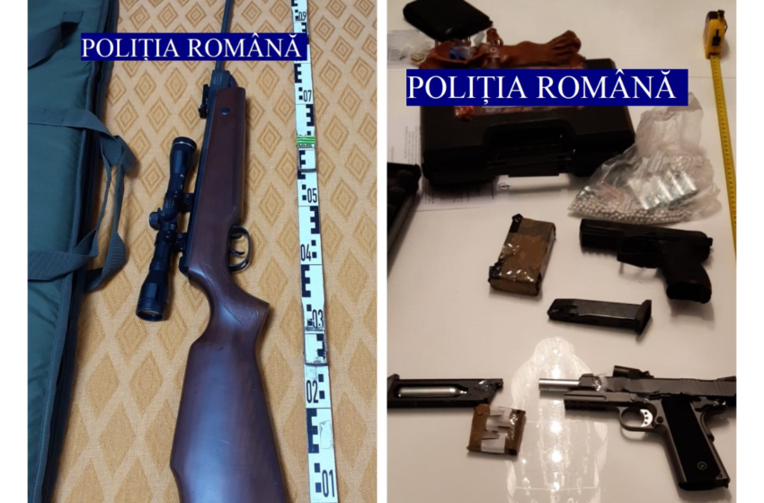  Percheziții de amploare. Arme și muniții livrate ilegal, prin intermediul unor firme de curierat