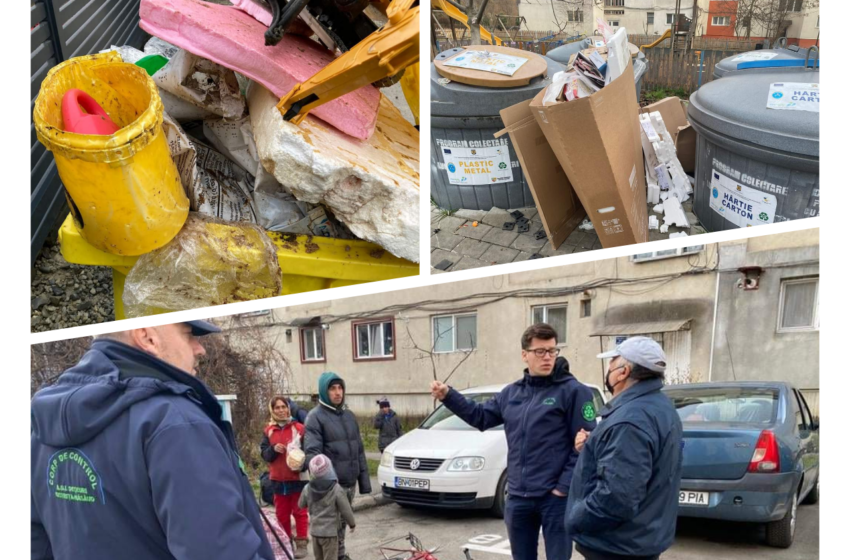  A.D.I. Deșeuri Bistrița-Năsăud, intensifică controalele! Pubele cu un grad mare de contaminare și amenzi pe măsură