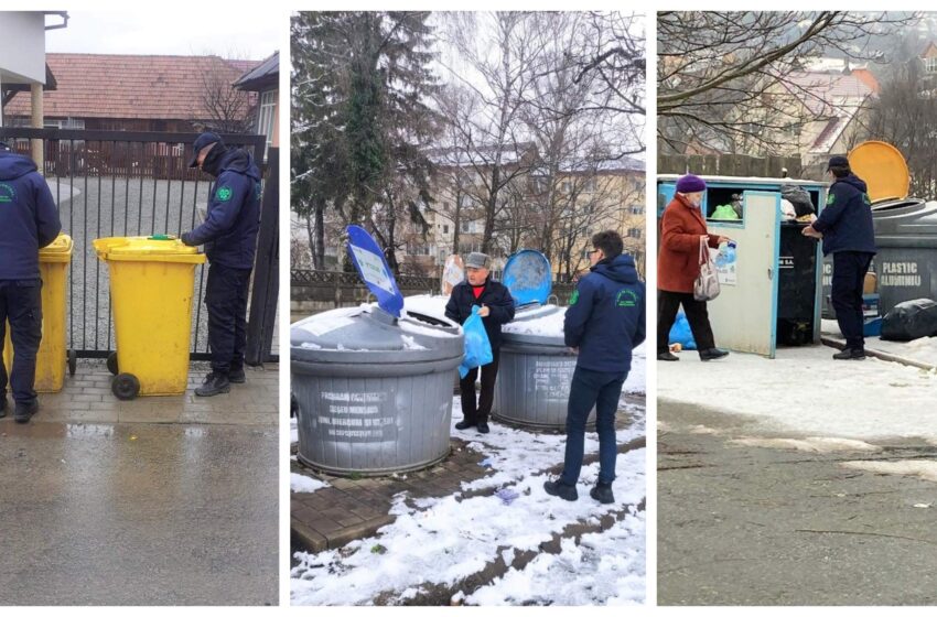  Inspectorii A.D.I. Deșeuri Bistrița-Năsăud continuă monitorizarea platformelor de colectare cu containere semi-îngropate și modul de colectare a deșeurilor reciclabile din pubelele galbene
