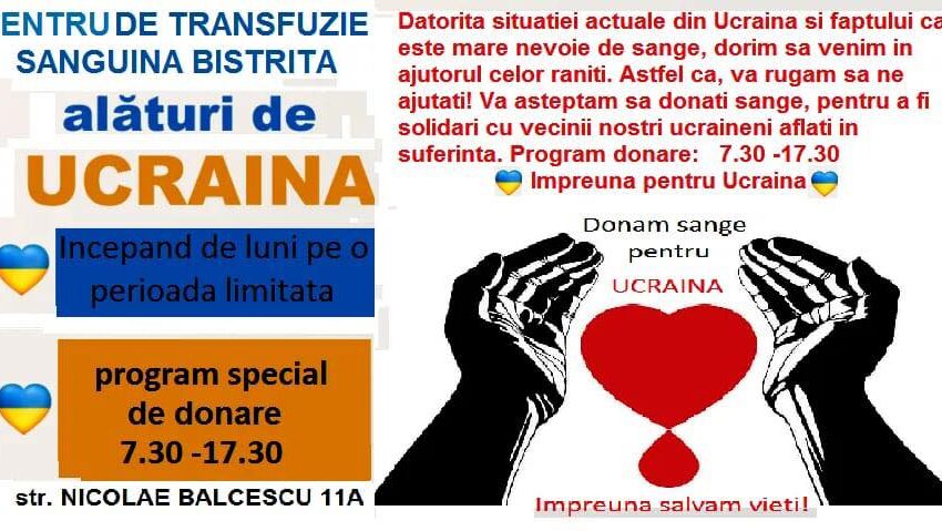  Președintele Consiliului Județean, Emil Radu Moldovan, a făcut un apel la cetățeni, pentru a dona sânge pentru oamenii din Ucraina