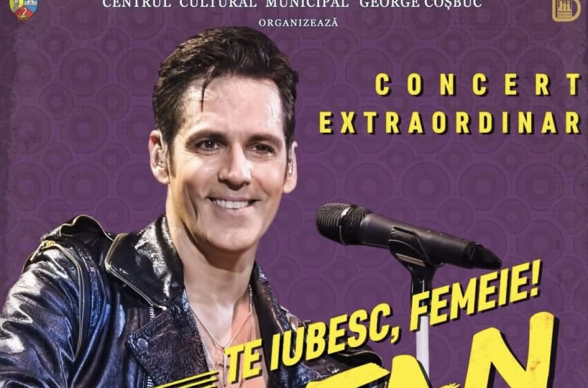  De Ziua Femeii, Ștefan Bănică va încinge atmosfera pe pietonalul din Bistrița, cu un concert intitulat special ,,Te iubesc, Femeie”