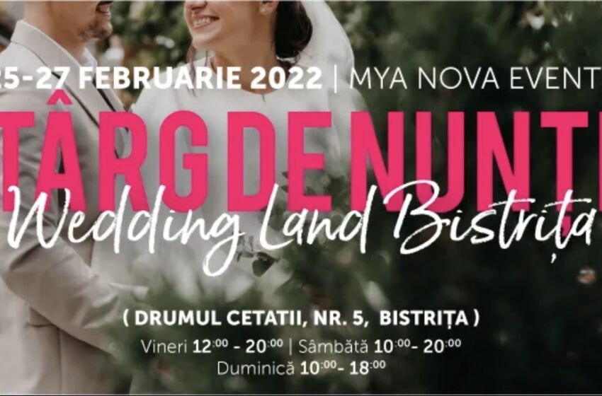  În acest weekend, Geea Sposa organizează târgul de nunți ,,Wedding Land” la Mya Nova Events din Bistrița