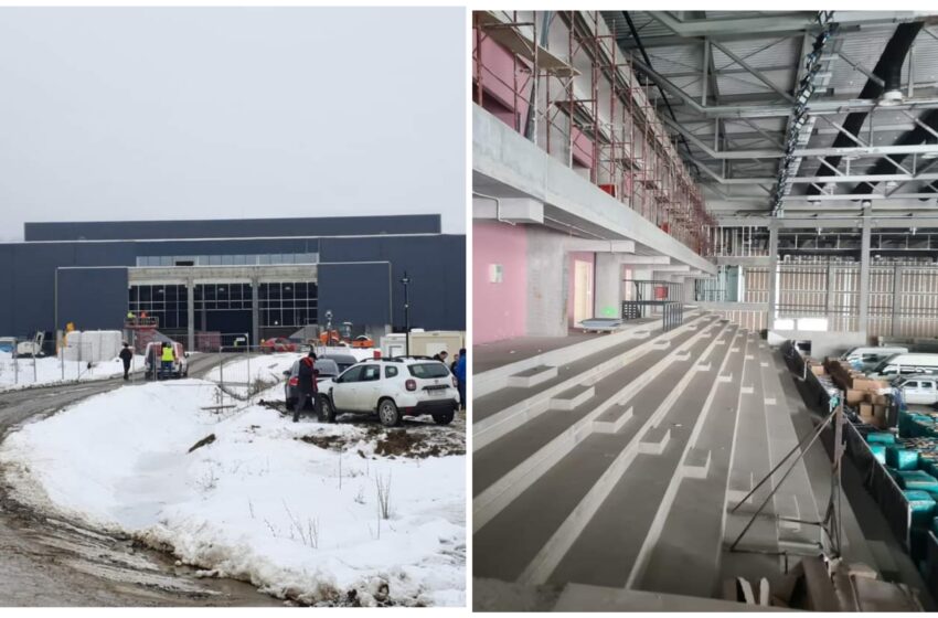  (FOTO) Complexul Sportiv din Unirea, în plin proces de construcție. Ce va cuprinde zona