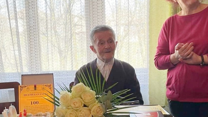  Aniversarea unui secol de viață! Huzmezan Pavel, veteran de război a împlinit vârstă de 100 de ani