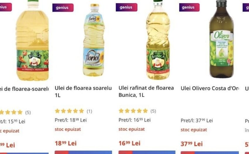  Din 14 martie, încep controalele la distribuitorii de ulei care au mărit preţurile, a anunțat ministrul Economiei