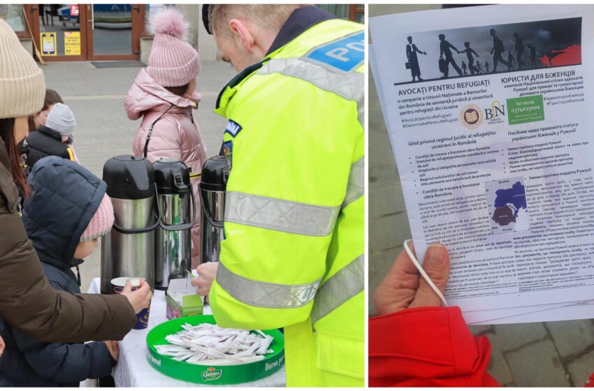  Polițiștii i-au întâmpinat pe cetățenii ucraineni care au ajuns în județul Bistrița-Năsăud și le-au predat lista avocaților care oferă consultanță gratuită