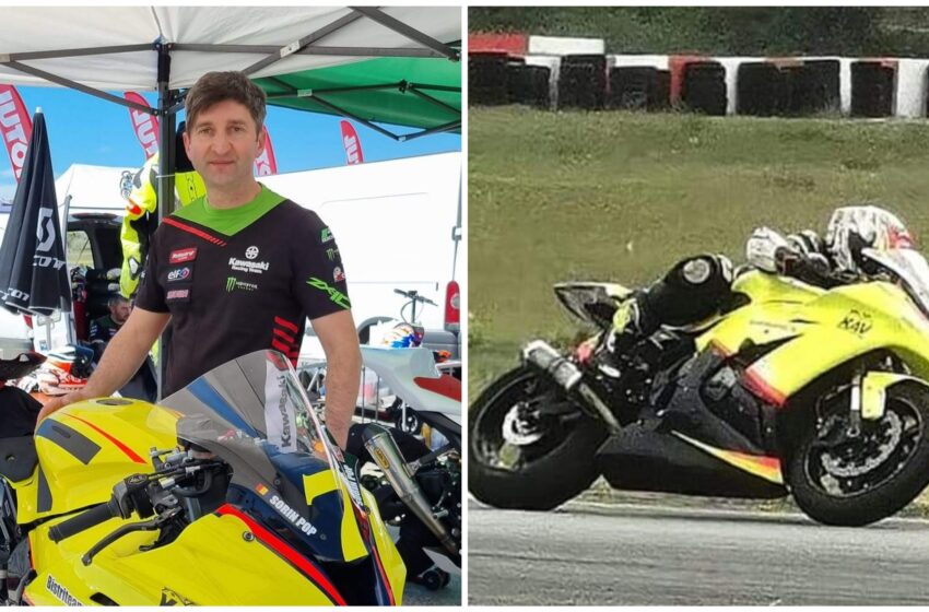  Sorin Pop, motociclistul bistrițean a urcat pe podium în acest weekend, după circuitul din Serres, Grecia