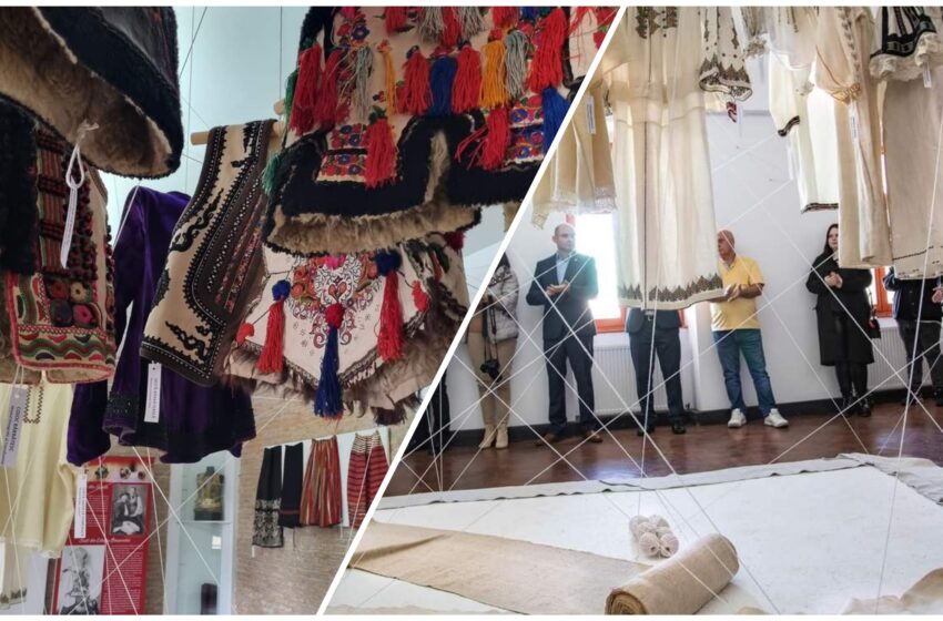  (FOTO) Piese de port și podoabe tradiționale, în cadrul expoziție ,,Dincolo de poveste. Graiul straielor moștenite” de la Bistrița