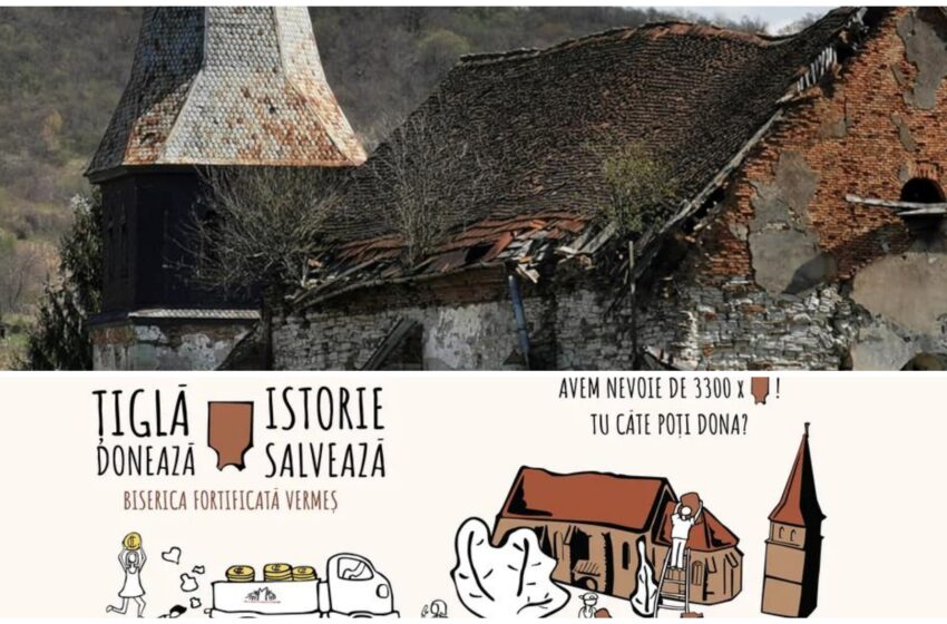  Cumpără o țiglă pentru salvarea acoperișului Bisericii fortificate din Vermeș. Astăzi sărbătorim Ziua Internaţională a Monumentelor şi Siturilor