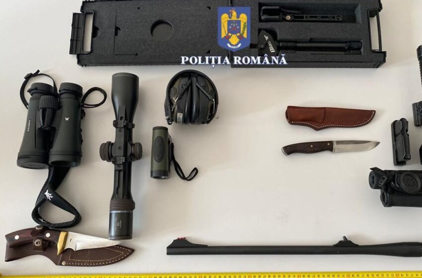  Percheziții într-un dosar cu privire la infracțiuni de braconaj și uz de armă fără drept în județul Bistrița-Năsăud