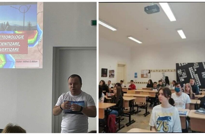  Proiectul Meteo.BN a ajuns la urechile elevilor a două licee din Bistrița. Mihai Bălan: ,,Am găsit elevi foarte receptivi la mesajul transmis”
