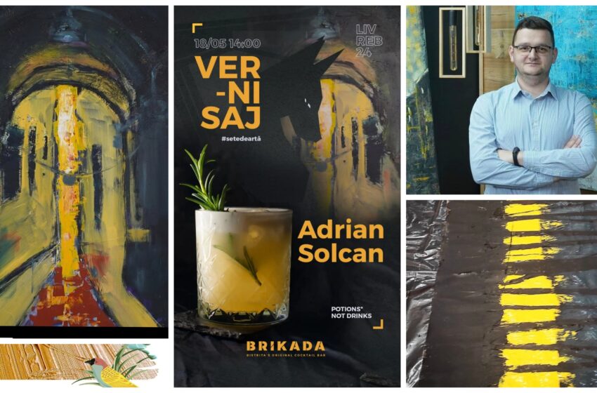  #Setedeartă, alinată de artistul Adrian Solcan! Expoziție de tablouri la BRIKADA din Bistrița