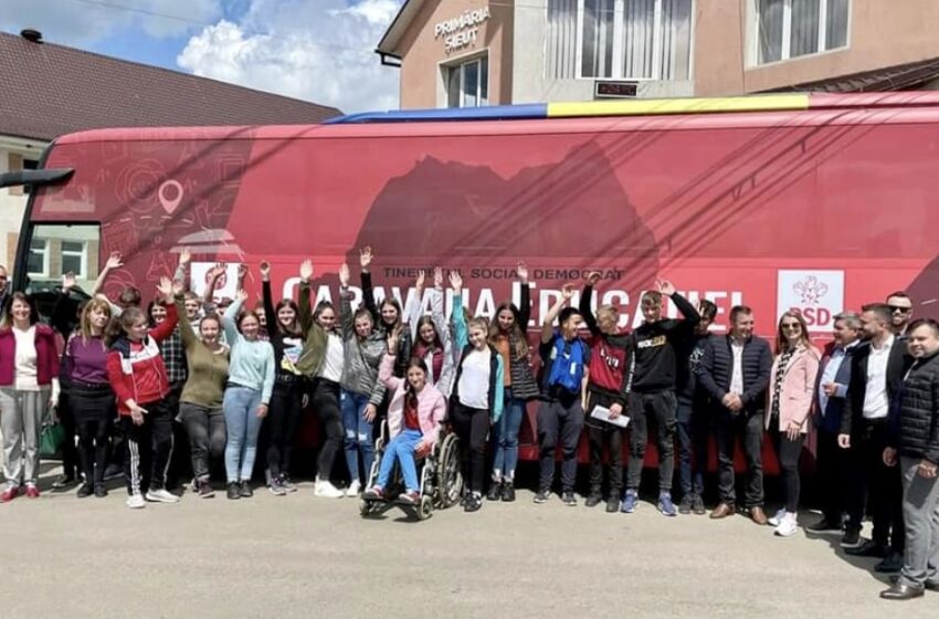  Caravana Educației a ajuns în comuna Șieuț, județul Bistrița-Năsăud