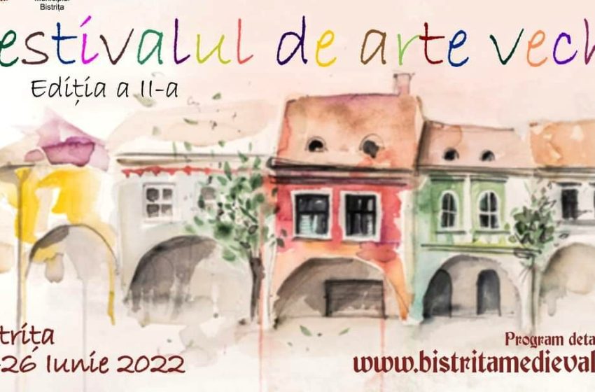  Festival de arte vechi la Bistrița, în perioada 23-26 iunie 2022. Atmosfera de altă dată, readusă la viață