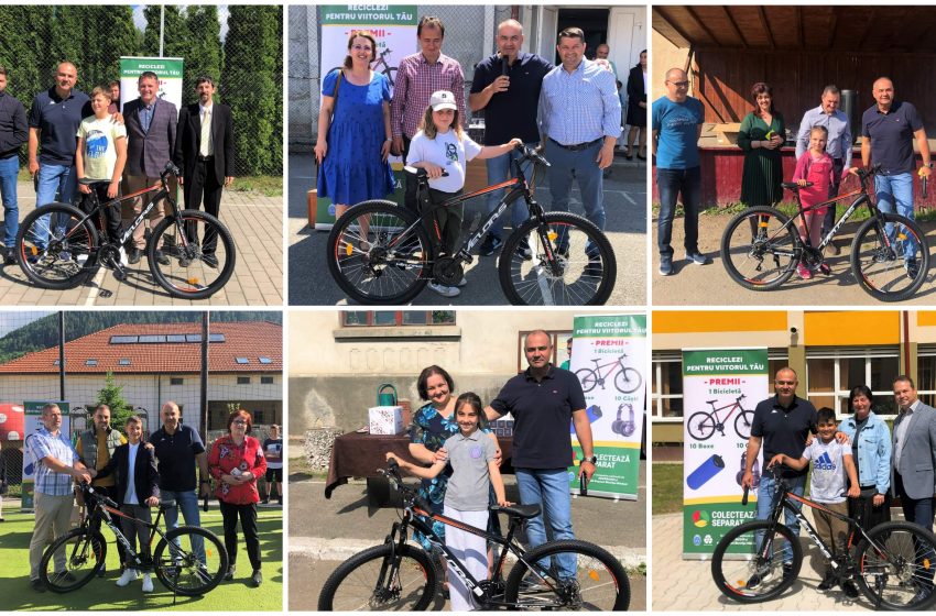  S-au împărțit premiile la concursul „Reciclezi pentru viitorul tău!”. 27 de tone de deșeuri reciclabile adunate de copiii din zece școli