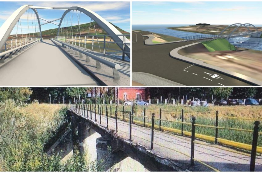  (FOTO) Imagini cu noua punte pietonală din zona Spitalului TBC din Bistrița, după finalizarea proiectului