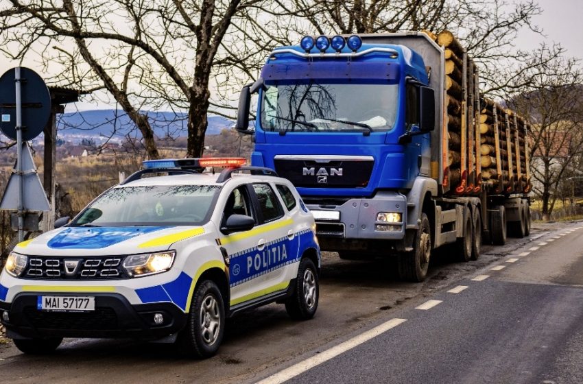  Bistrița-Năsăud: Transporturi de material lemnos luate la ,,puricat”. Sancțiuni de peste 30.000 lei pentru neregulile constatate