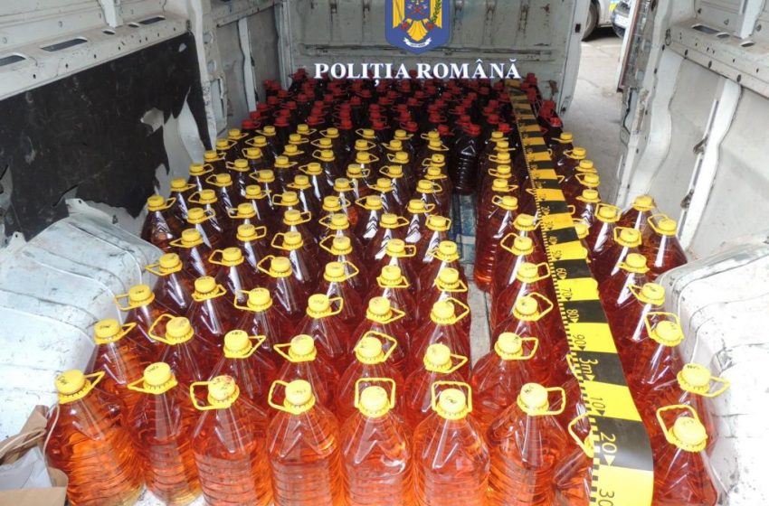  1065 de litri de băuturi alcoolice fără documente legale, indisponibilizate de polițiști, pe raza localitatii Crainimăt