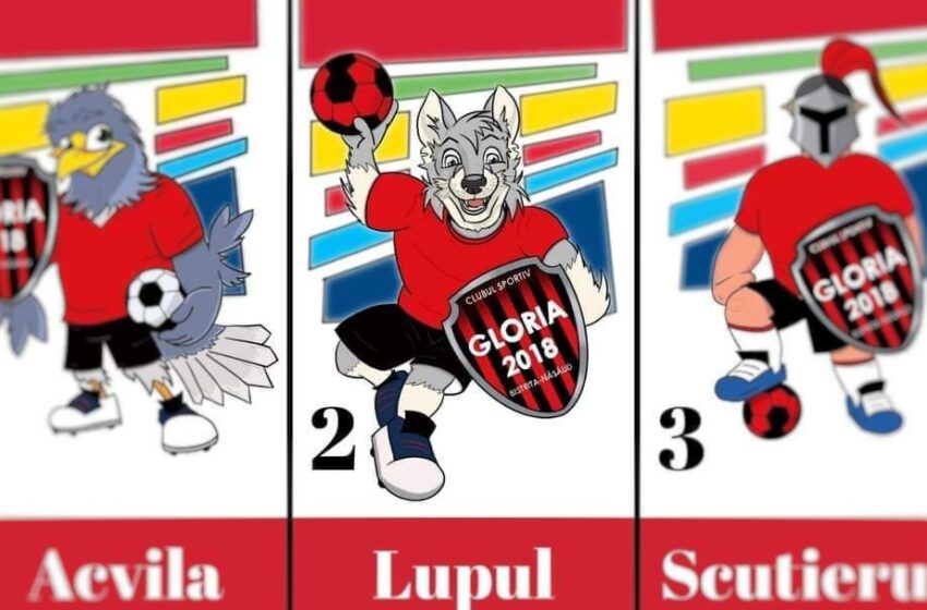  Noua mascotă a Gloriei 2018 este lupul!