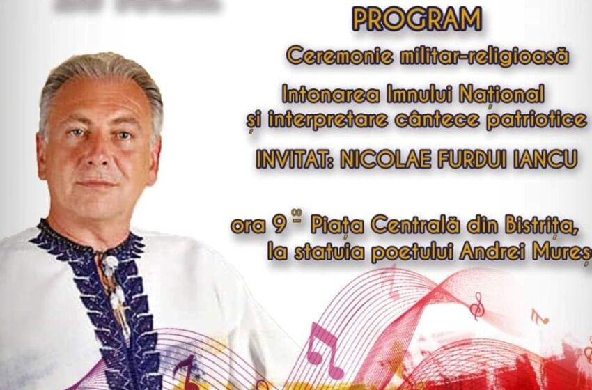  Sărbătoare în data de 29 iulie în Orașul Imnului Național! Nicolae Furdui Iancu, invitat special