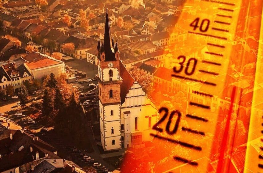  COD GALBEN de căldură cuprinde județul Bistrița-Năsăud! Maximele înregistrate până în acest moment