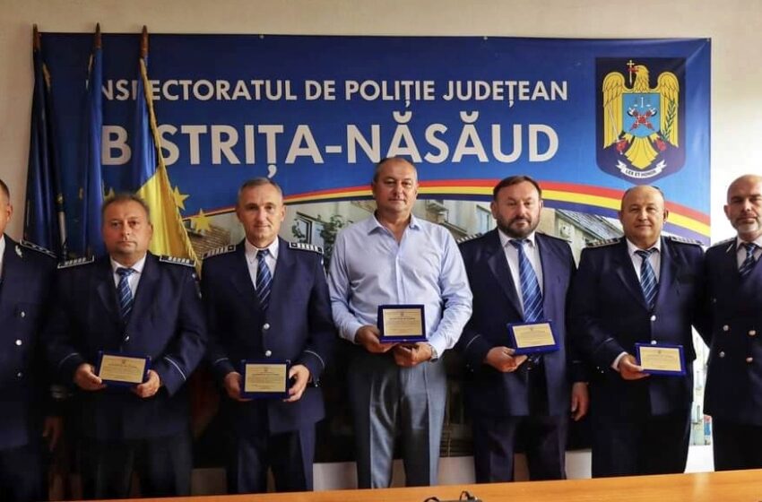  Foști polițiști din Bistrița-Năsăud, în prag de pensionare. Cel mai longeviv a activat aproape 40 de ani în sistem