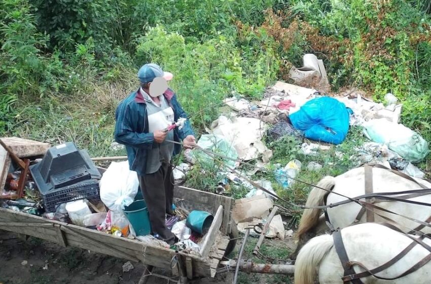  Nepăsarea se plătește scump! Un bărbat amendat cu 10.000 de lei pentru că și-a golit căruța plină de gunoaie pe câmp, în Viile Tecii