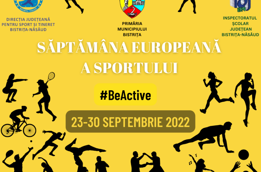  „Săptămâna europeană a sportului” în Bistrița! VEZI PROGRAMUL!
