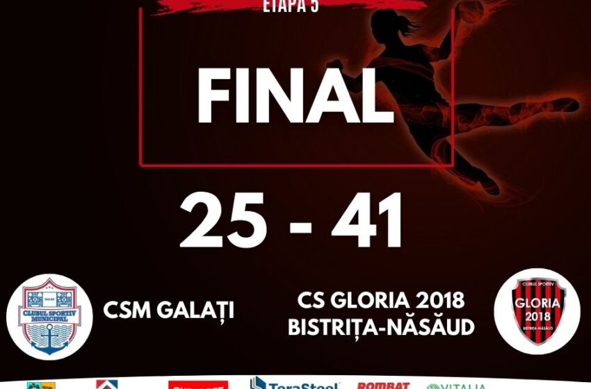  HANDBAL. CS Gloria 2018 BN a învins pe CSM Galați și e pe locul 3 în Liga Florilor!