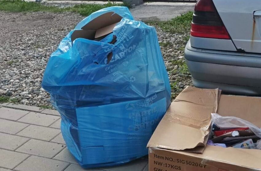 Miercuri, 7 septembrie, în municipiul Bistrița și în localitățile componente se colectează sacul albastru