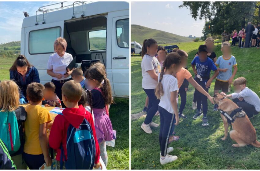  Jandarmii bistrițeni au marcat cei 129 de ani de la înființarea Jandarmeriei Rurale, în mijlocul copiilor și elevilor aflați în tabără la Budești