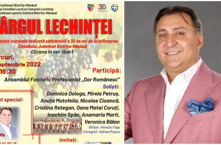  Tradiționalul târg de toamnă din Lechința va avea loc pe 21 septembrie! Ce invitați sunt așteptați la eveniment